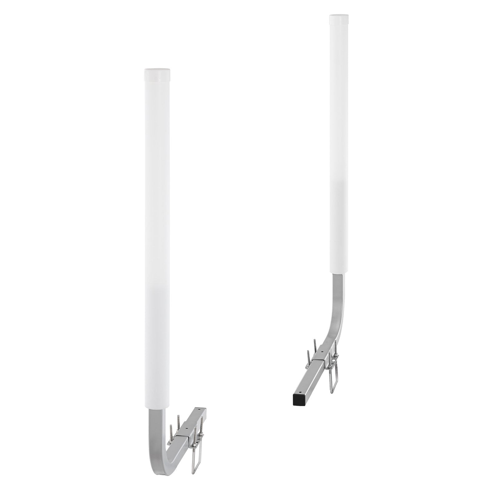 VEVOR Boat Trailer Guide, 60” Adjustable Design Trailer Guide Poles, 2PCS Rustproof Galvanized Steel Trailer Guide ons, Trailer Guides with PVC Pipes, for Ski Boat, Fishing Boat or Sailboat Trailer