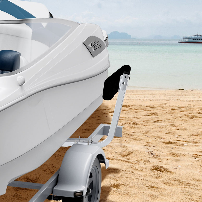 VEVOR Boat Trailer Guide, 27.6” Adjustable Design Short Bunk Guide-Ons, 2PCS Rustproof Galvanized Steel Trailer Guide Poles, Heavy Duty Roller Guide Design, for Ski Boat, Fishing Boat or Sailboat Trai