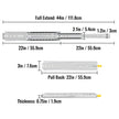 Heavy Duty Drawer Slides 500lbs Ball Bearing Drawer Slides 22inch Full Extension