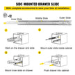 VEVOR Heavy Duty Drawer Slides 2PCS Drawer Slides 30