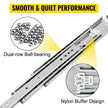 Heavy Duty Drawer Slides 500lbs Ball Bearing Drawer Slides 34inch Long with Lock