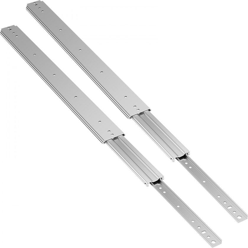 VEVOR Drawer Slides, 1 Pair 36 Inch Soft Close Drawer Slides, Ball Bearing Side Mount Drawer Hardware Slides, 500 LBS Load Capacity 3-Section Full Extension Drawer Slides for Smooth Slide, Less Noise
