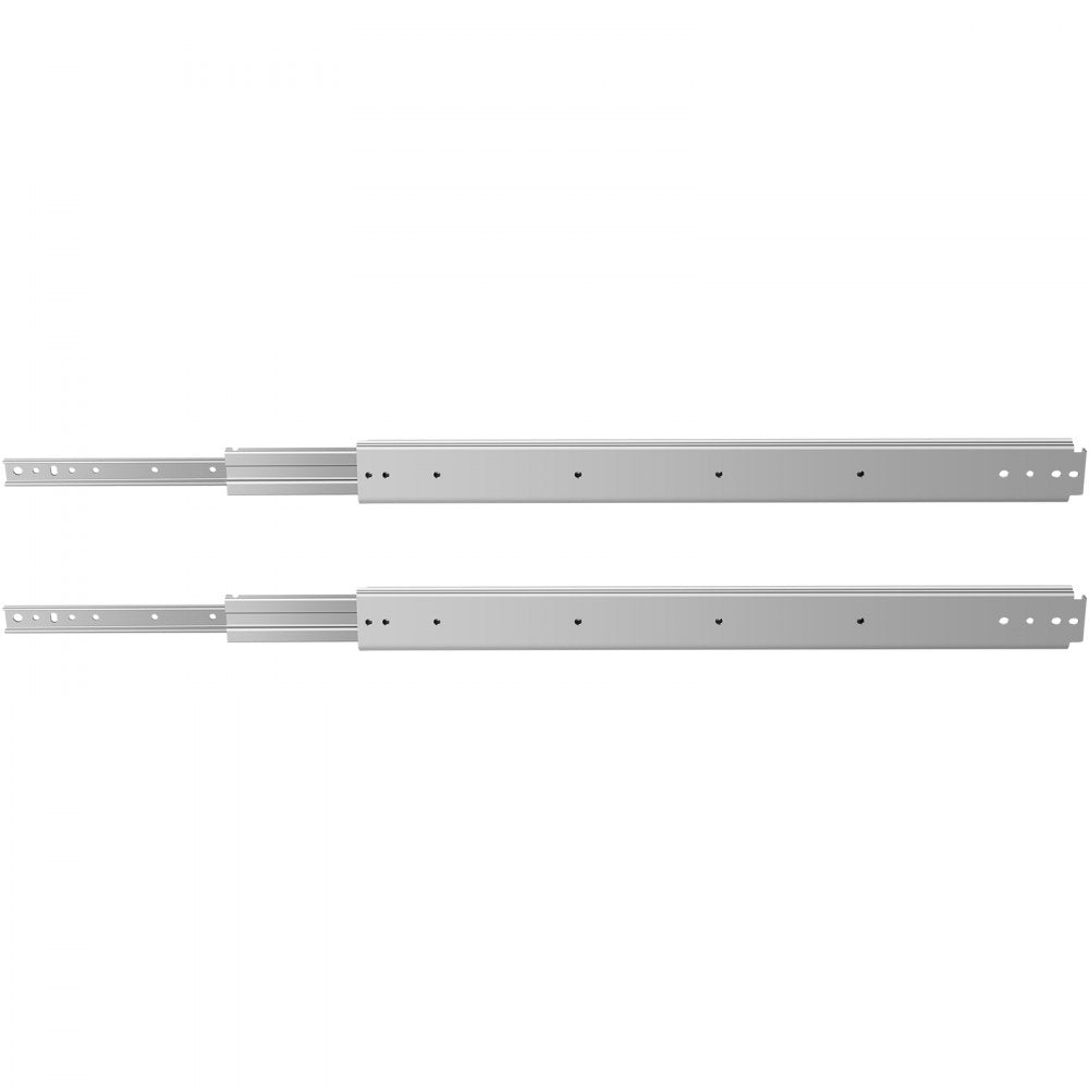 VEVOR Drawer Slides, 1 Pair 36 Inch Soft Close Drawer Slides, Ball Bearing Side Mount Drawer Hardware Slides, 500 LBS Load Capacity 3-Section Full Extension Drawer Slides for Smooth Slide, Less Noise