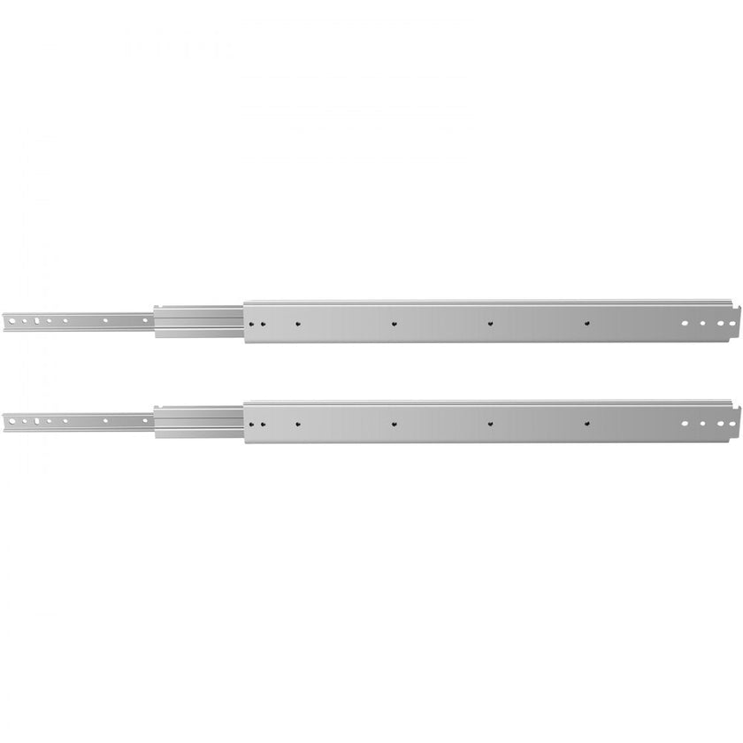 VEVOR Drawer Slides, 1 Pair 36 Inch Soft Close Drawer Slides, Ball Bearing Side Mount Drawer Hardware Slides, 500 LBS Load Capacity 3-Section Full Extension Drawer Slides for Smooth Slide, Less Noise