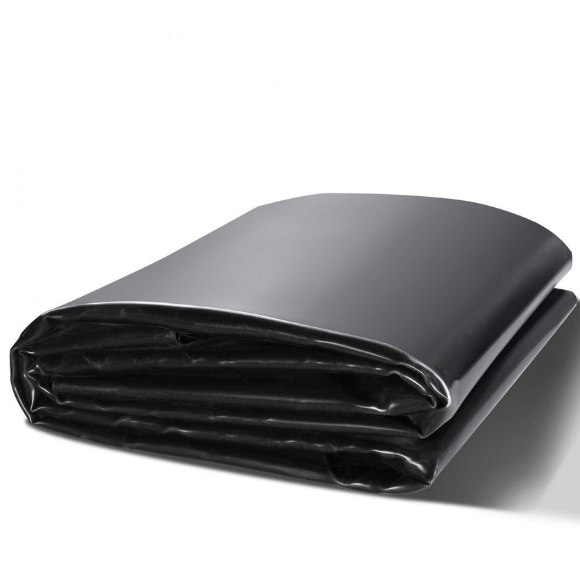 VEVOR Pond Liner, 15 x 20 ft 45 Mil Thickness, Pliable EPDM Material Pond Skins, Easy Cutting Underlayment for Fish or Koi Ponds, Water Features, Waterfall Base, Fountains, Water Gardens, Black