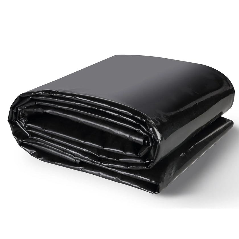 VEVOR Pond Liner, 10 x 13 ft 20 Mil Thickness, Pliable LLDPE Material Pond Skins, Easy Cutting Underlayment for Fish or Koi Ponds, Water Features, Waterfall Base , Fountains, Water Gardens, Black