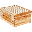 VEVOR Bee Hive Deep Box Starter Kit, 100% Beeswax Coated Natural Cedar Wood, Langstroth Beehive Kit with 10 Frames and Foundations, Transparent Acrylic Bee Windows for Beginners and Pro Beekeepers