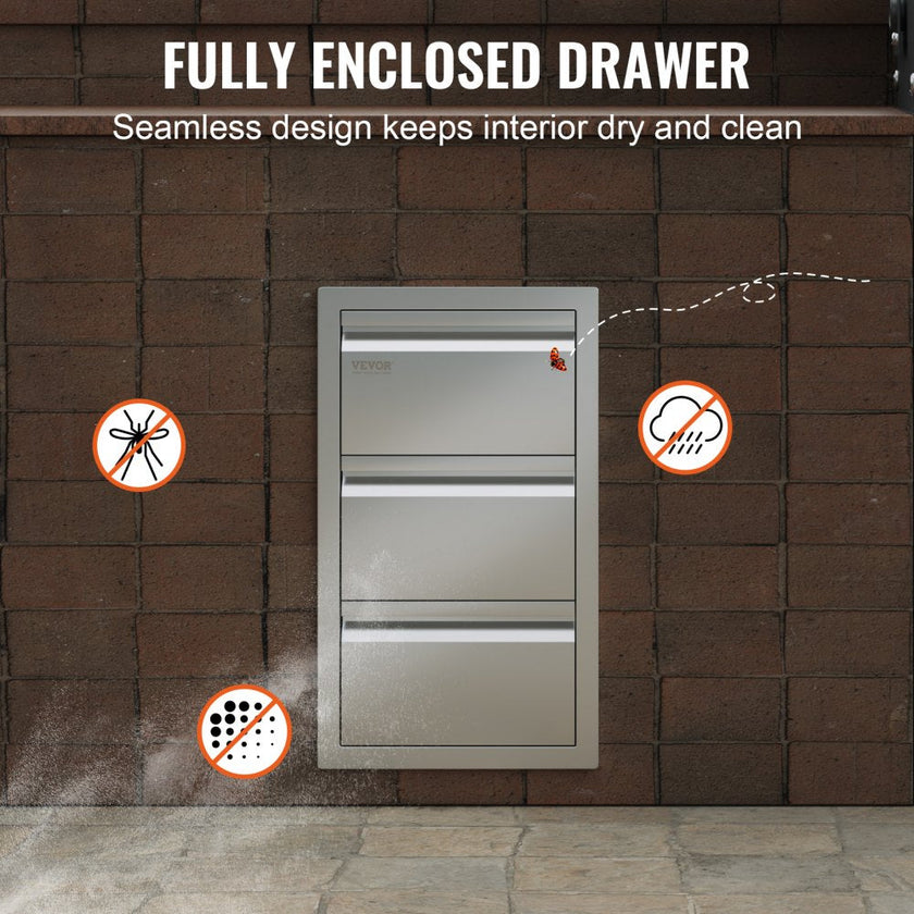 VEVOR Outdoor Kitchen Drawers 14.7