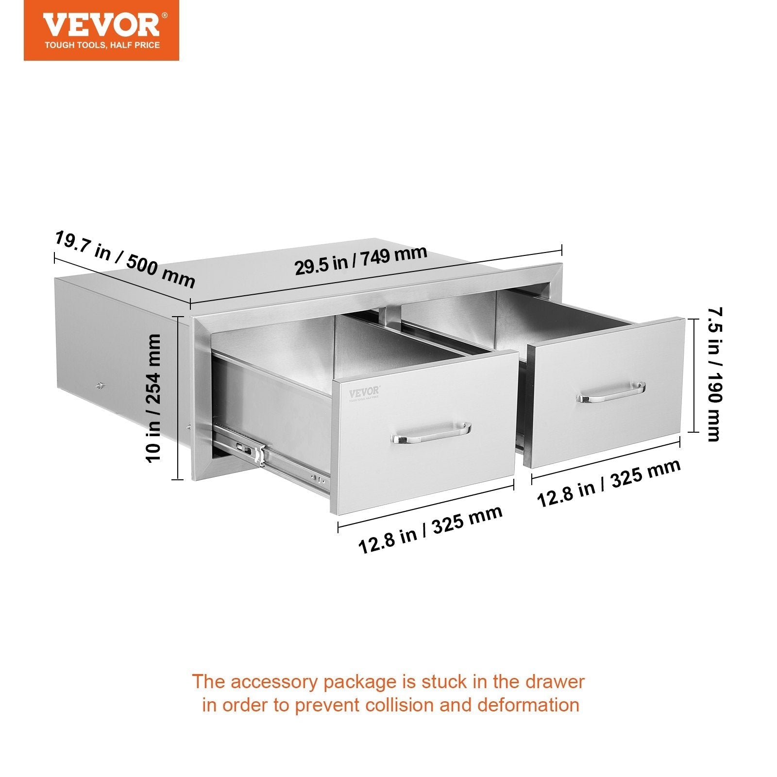 VEVOR Outdoor Kitchen Drawers 30\