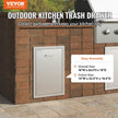VEVOR Outdoor Kitchen Propane Tank Drawer 16Wx22Hx16D Inch BBQ Propane Drawer with Handle Stainless Steel Propane Tank Drawer for Outdoor Kitchen