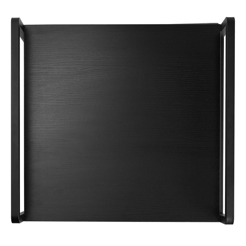 VEVOR Mini Fridge Stand with Storage 176 lbs Black Mini Fridge Table 2 Drawers