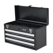 VEVOR Tool Box 20.5-inch Portable Metal Tool Box with 3 Drawers Tool Organizer
