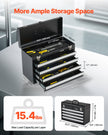 VEVOR Tool Box 20.5-inch Portable Metal Tool Box with 4 Drawers Tool Organizer