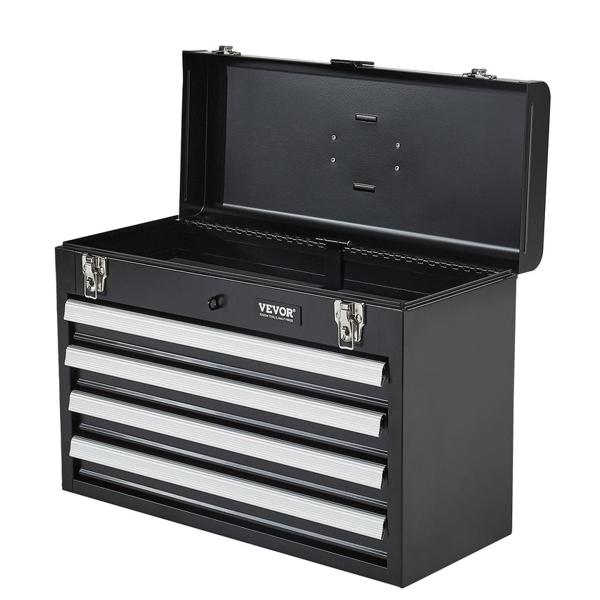 VEVOR Tool Box 20.5-inch Portable Metal Tool Box with 4 Drawers Tool Organizer