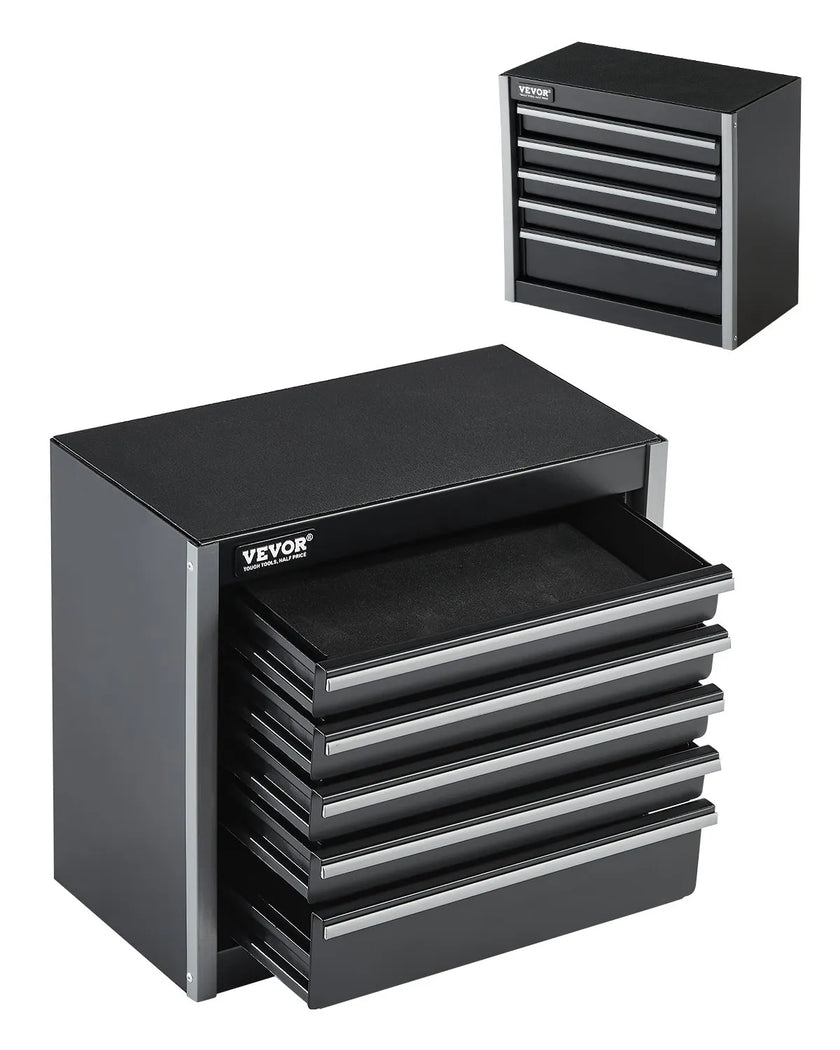 VEVOR Tool Box 8.6-inch Portable Metal Tool Box with 5 Drawers Tool Organizer