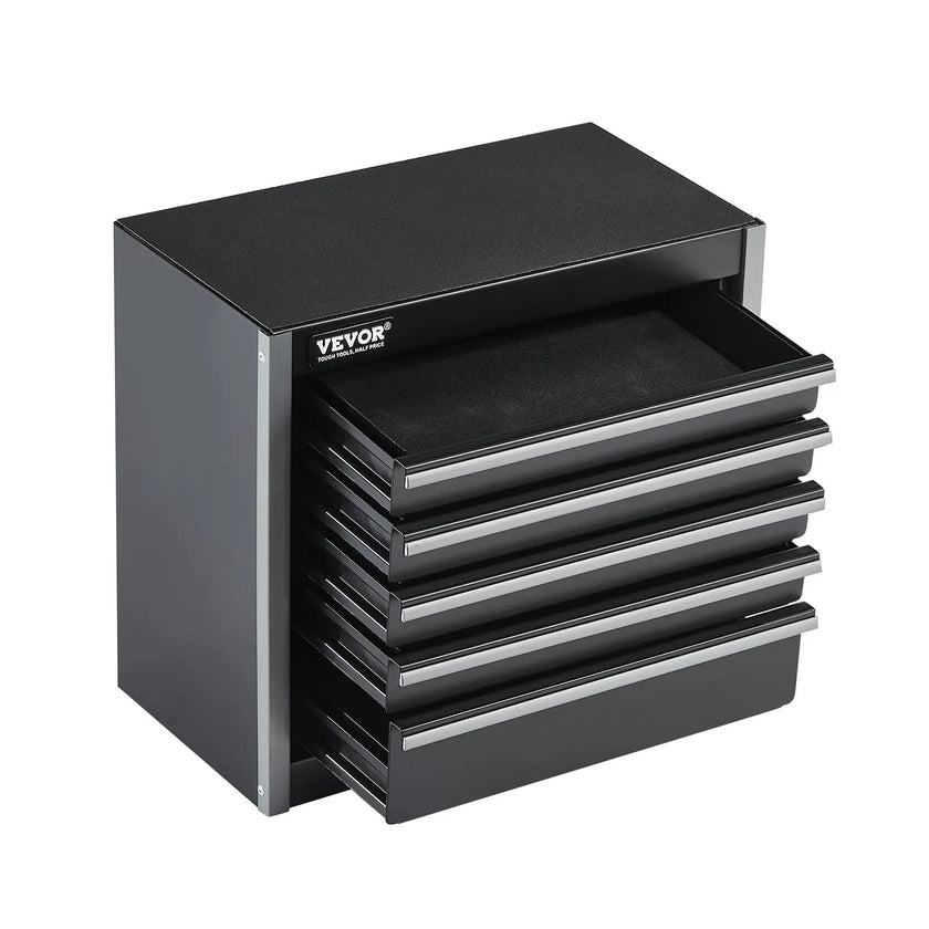 VEVOR Tool Box 8.6-inch Portable Metal Tool Box with 5 Drawers Tool Organizer