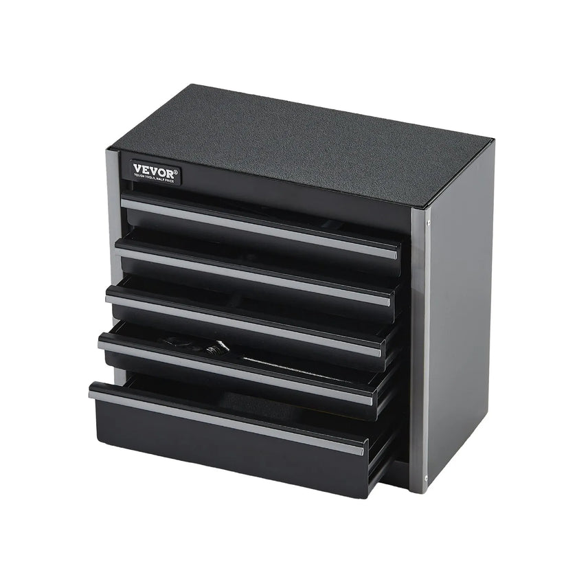 VEVOR Tool Box 8.6-inch Portable Metal Tool Box with 5 Drawers Tool Organizer