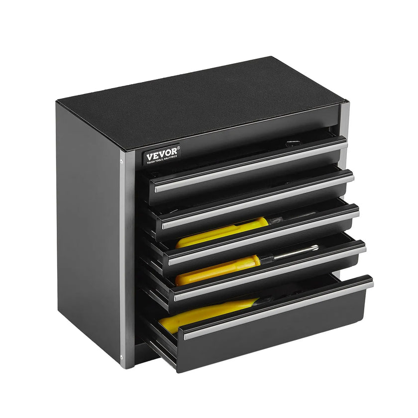 VEVOR Tool Box 8.6-inch Portable Metal Tool Box with 5 Drawers Tool Organizer