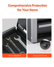 VEVOR Tool Box 8.6-inch Portable Metal Tool Box with 3 Drawers Tool Organizer