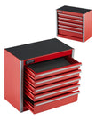 VEVOR Tool Box 8.6-inch Portable Metal Tool Box 5 Drawers Tool Organizer Red