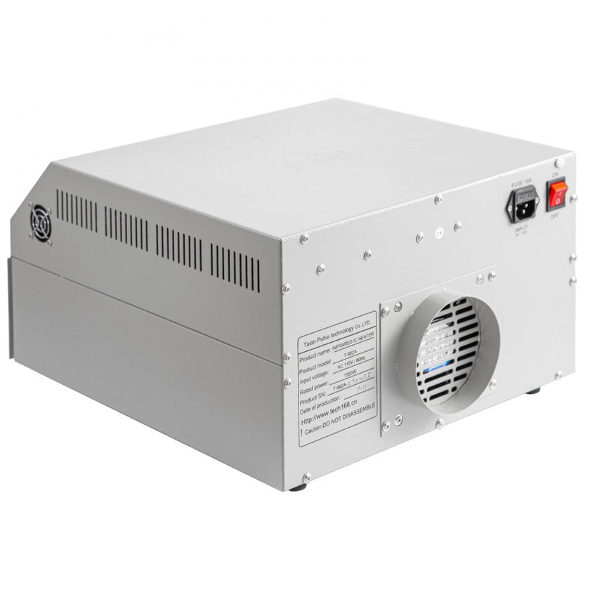 VEVOR Reflow Oven T962A 110V Reflow Soldering Machine 1500W 300 x 320 mm SMD SMT BGA Professional Automatic Infrared Heater Soldering Machine W/Smoke Exhaust Chimney Cooling Efficiency