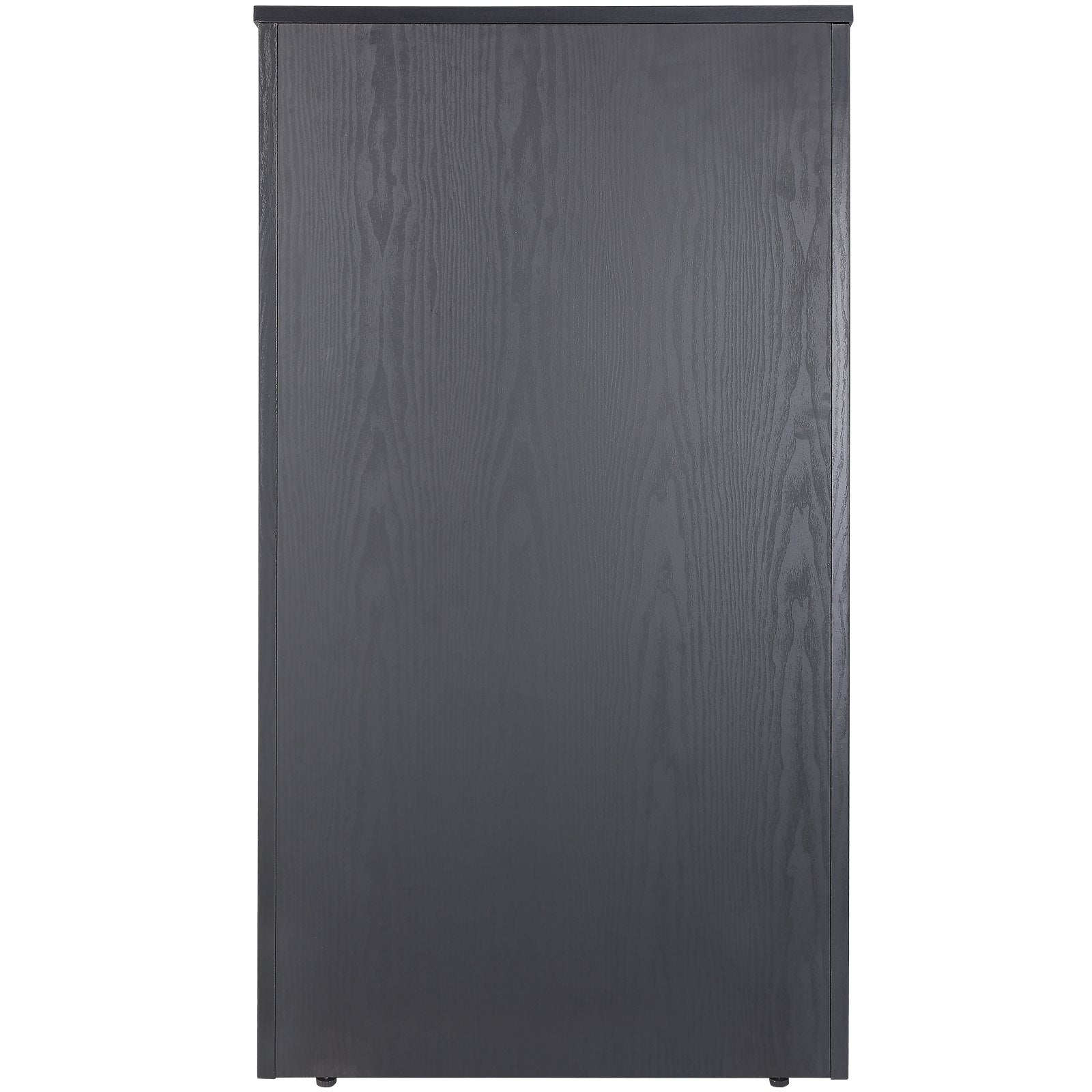VEVOR Podium Stand, 47 in Hostess Stand with 4 Rolling Wheels, Wood Podium with Storage Shelves, and Slant Desktop, Lecterns & Podiums for Church, Office, School, Home, Black
