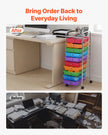 10-Drawer Rolling Storage Cart with Rainbow Drawers & Locking Casters
