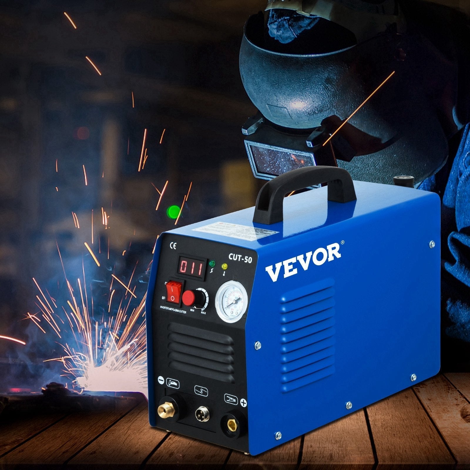 VEVOR Plasma Cutter, CUT-50 Air Inverter Plasma Cutter, 50A Plasma Cutting Machine, Max Cutting Thickness 0.47\