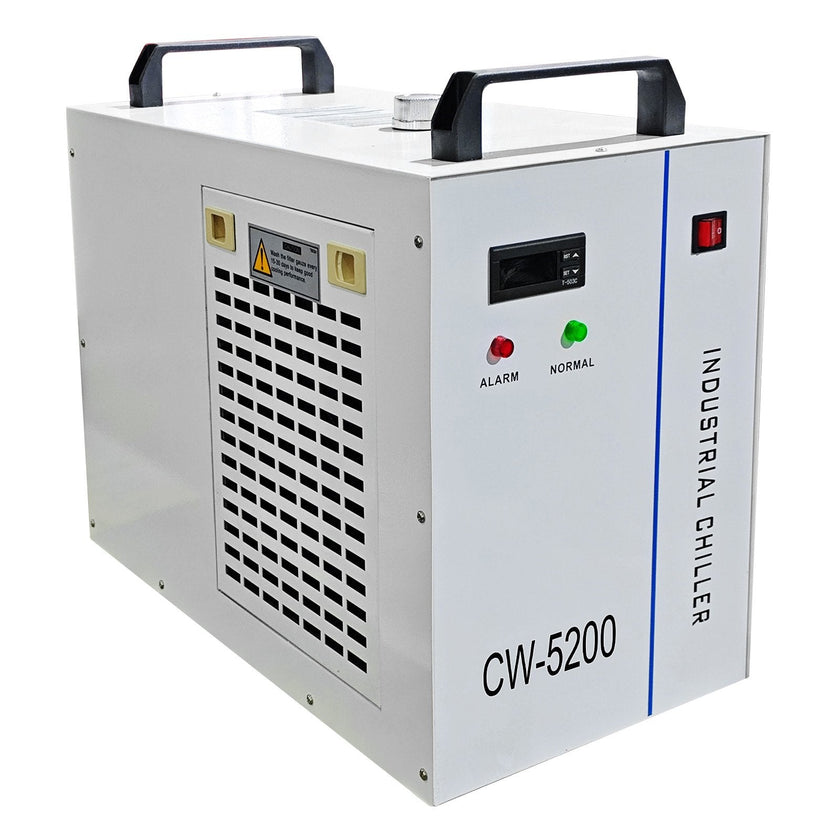 VEVOR Industrial Water Chiller CW5200DG, 8.5L 1400W 0.93HP Water Cooler Cools 5200 BTU/Hour Thermolysis Water Chiller for CO2 130 to 150W Laser Engraving & Cutting Machines