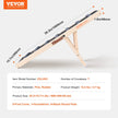 VEVOR Dog Ramp, Folding Pet Ramp for Bed, Adjustable Dog Ramp for Small, Large, Old Dogs & Cats, Wooden Pet Ramp with 39.3