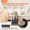 VEVOR Dog Ramp, Folding Pet Ramp for Bed, Adjustable Dog Ramp for Small, Large, Old Dogs & Cats, Wooden Pet Ramp with 41.3
