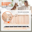 VEVOR Dog Ramp, Folding Pet Ramp for Bed, Adjustable Dog Ramp for Small, Large, Old Dogs & Cats, Wooden Pet Ramp with 41.3