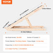 VEVOR Dog Ramp, Folding Pet Ramp for Bed, Adjustable Dog Ramp for Small, Large, Old Dogs & Cats, Wooden Pet Ramp with 41.3