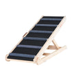 VEVOR Dog Ramp, Folding Pet Ramp for Bed, Adjustable Dog Ramp for Small, Large, Old Dogs & Cats, Wooden Pet Ramp with 41.3