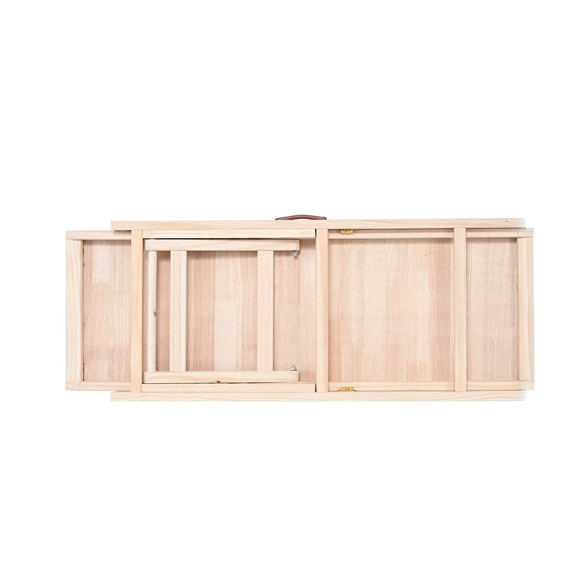 VEVOR Dog Ramp, Folding Pet Ramp for Bed, Adjustable Dog Ramp for Small, Large, Old Dogs & Cats, Wooden Pet Ramp with 41.3