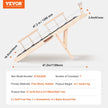 VEVOR Dog Ramp, Folding Pet Ramp for Bed, Adjustable Dog Ramp for Small, Large, Old Dogs & Cats, Wooden Pet Ramp with 47.2