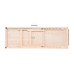 VEVOR Dog Ramp, Folding Pet Ramp for Bed, Adjustable Dog Ramp for Small, Large, Old Dogs & Cats, Wooden Pet Ramp with 47.2