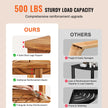 VEVOR Corner Teak Shower Bench 18.5