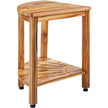VEVOR Corner Teak Shower Bench 18.5
