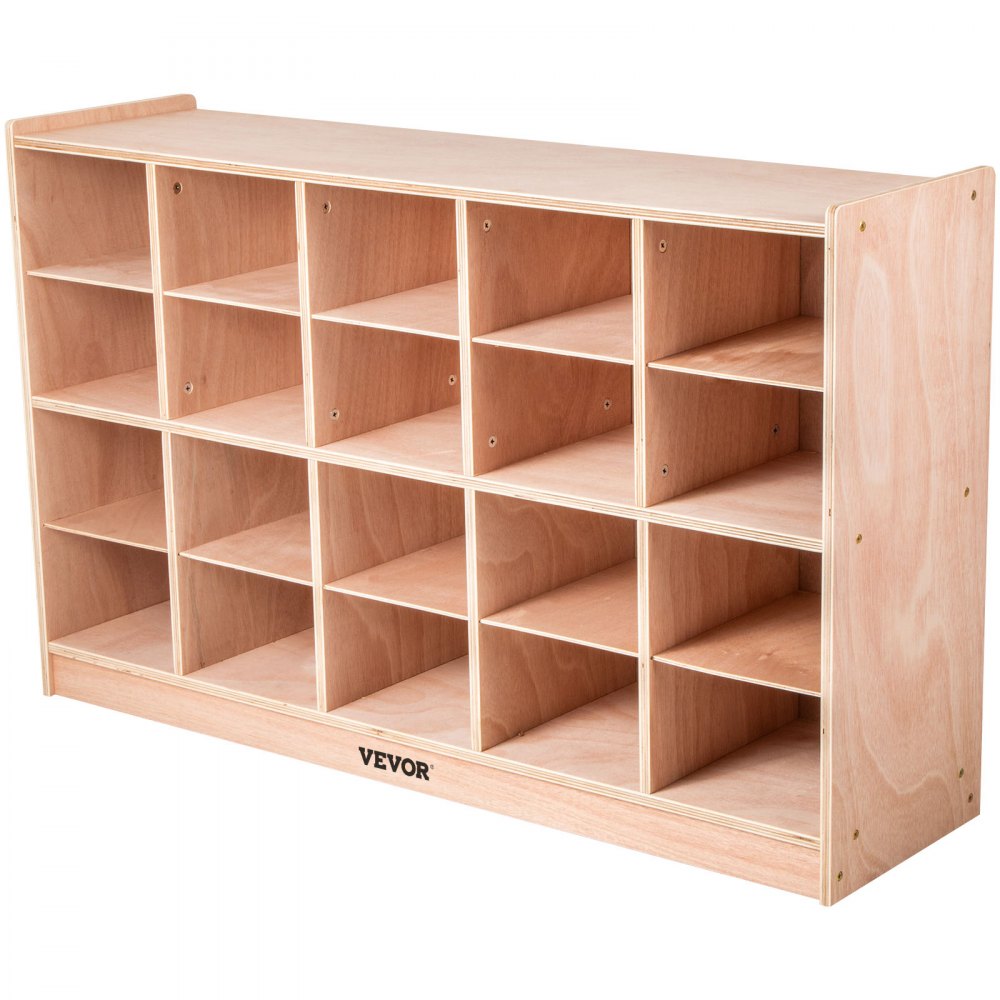 VEVOR Cubby Tray Storage Cabinet 20 Section Cubby Storage Shelf 4x5 Home Daycare