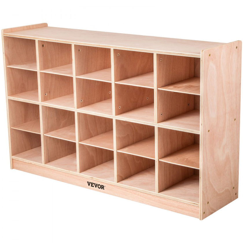 VEVOR Cubby Tray Storage Cabinet 20 Section Cubby Storage Shelf 4x5 Home Daycare