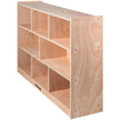VEVOR Classroom Storage Cabinet Plywood 8-Section Preschool Storage Shelves 36 Inch High Classroom Cabinet Storage with Casters