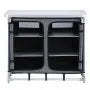 VEVOR Portable Camping Storage Cabinet & Outdoor Kitchen Table with 6 Shelves and Carry Bag