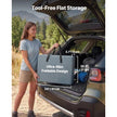 VEVOR Folding Camping Storage Cabinet with 3 Shelves, Portable Outdoor Kitchen Table & Cook Station with Carry Bag