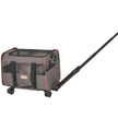 VEVOR Cat Carrier with Wheels, Airline Approved Rolling Pet Carrier with Telescopic Handle and Shoulder Strap, Dog Carrier with Wheels for Pets under 22 lbs, with 1 Folding Bowl, Grey