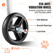 VEVOR 2 Wheels Dog Wheelchair for Back Legs, Pet Wheelchair Lightweight & Adjustable Assisting in Healing,  Dog Cart/Wheelchair for Injured, Disabled, Paralysis, Hind Limb Weak Pet(L)