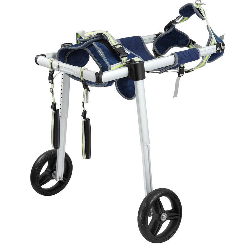 VEVOR 2 Wheels Dog Wheelchair for Back Legs, Pet Wheelchair Lightweight & Adjustable Assisting in Healing,  Dog Cart/Wheelchair for Injured, Disabled, Paralysis, Hind Limb Weak Pet(L)