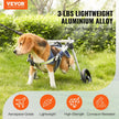 VEVOR 2 Wheels Dog Wheelchair for Back Legs, Pet Wheelchair Lightweight & Adjustable Assisting in Healing,  Dog Cart/Wheelchair for Injured, Disabled, Paralysis, Hind Limb Weak Pet(S)