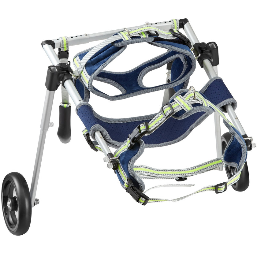 VEVOR 2 Wheels Dog Wheelchair for Back Legs, Pet Wheelchair Lightweight & Adjustable Assisting in Healing,  Dog Cart/Wheelchair for Injured, Disabled, Paralysis, Hind Limb Weak Pet(S)