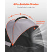 VEVOR Pet Stroller Foldable 4 Wheels Dog Stroller Detachable Carrier up to 35lbs